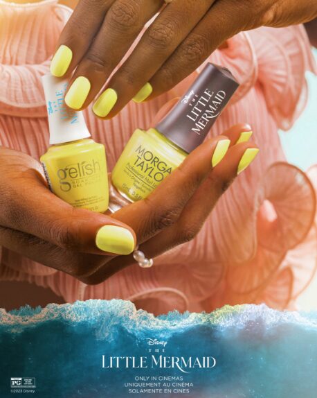 Combination of The Little Mermaid Poster with Gleish Model Handshots - Yellow Polish